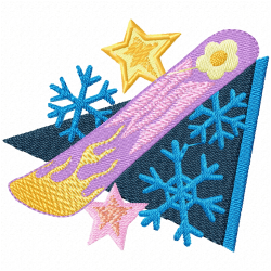 Ski Embroidery Design 10 Ski Embroidery Design 10